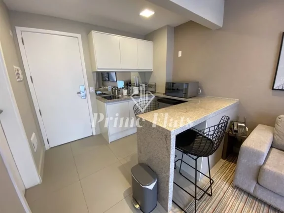 Imagem Flat disponível para locação no VHouse por JFL Living, com 36m², 1 dormitório e 1 vaga