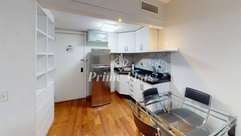 Imagem Flat disponível para locação no Ninety Hotel, com 33m², 1 dormitório e 1 vaga