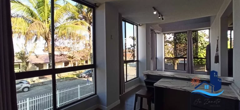 Imagem Sobrado com vista Mobiliado com Piscina Bal. Rivieira 100m Mar