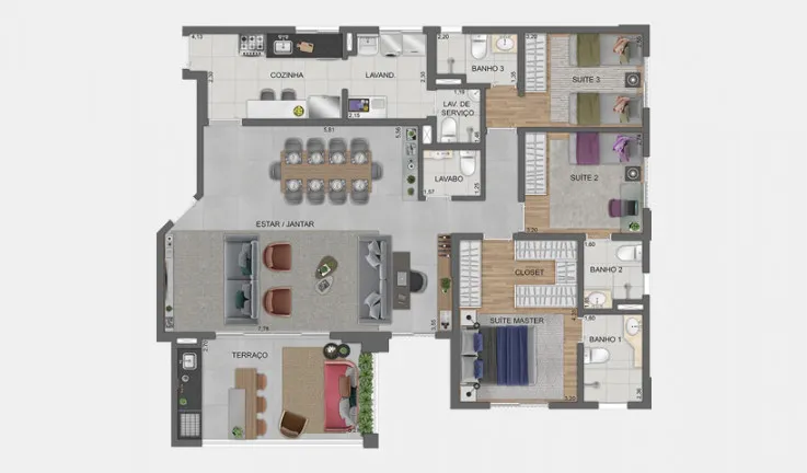 Imagem Apartamento com 4 Quartos à Venda, 132 m² em City América - São Paulo