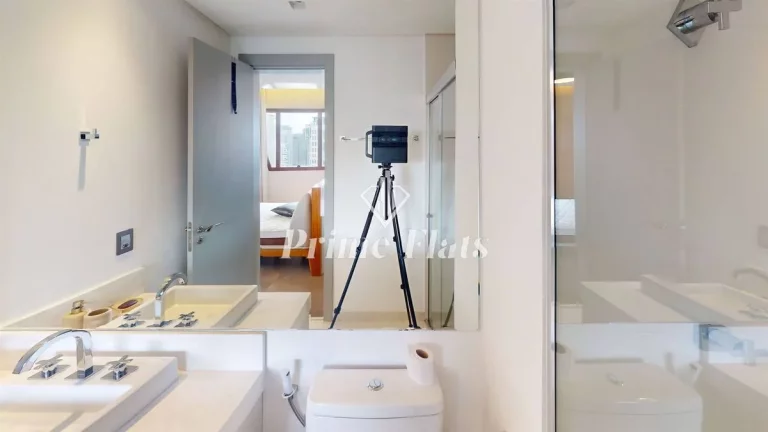 Imagem Flat disponível para locação no Cyrela by Pininfarina no Itaim Bibi, com 96m², 1 dormitório e 4 vagas