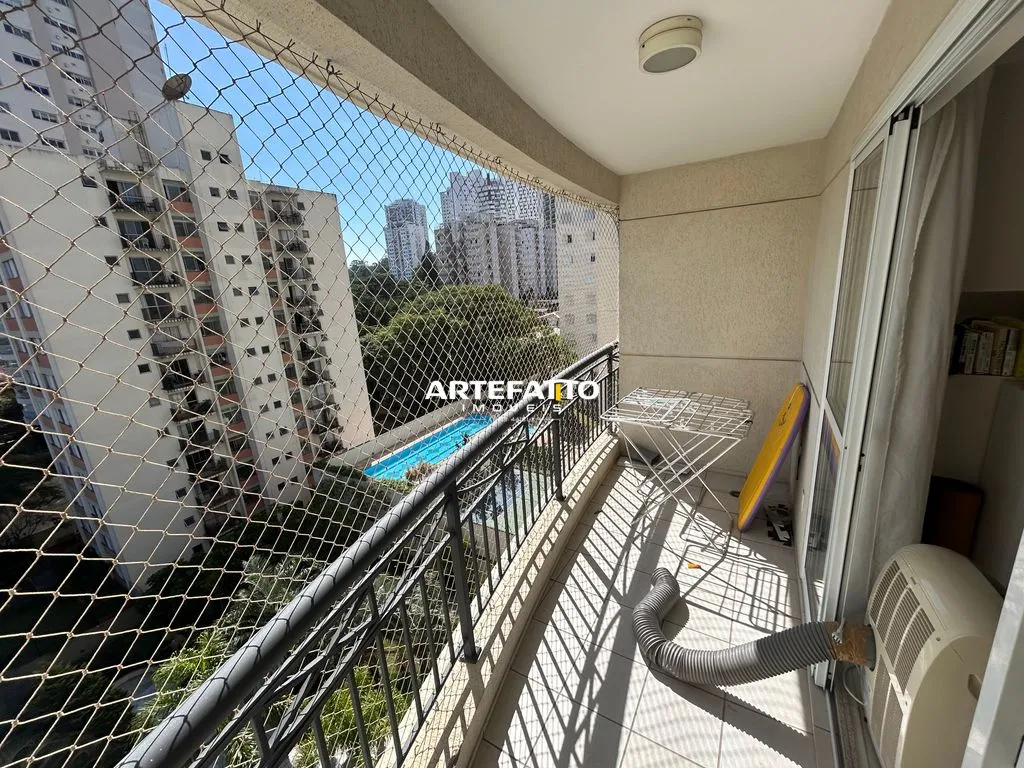 Imagem Apartamento com sala ampliada, depósito na garagem, duas suítes e lazer completo