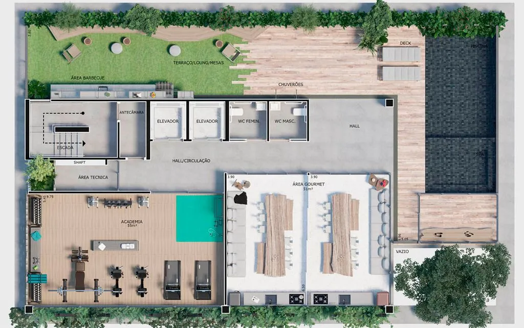 Imagem Flat à venda, 30 m² por R$ 349.997,00 - Manaíra - João Pessoa/PB