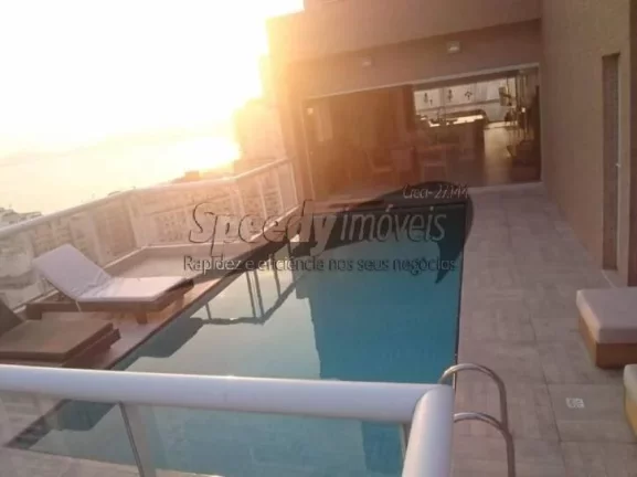 Imagem Cobertura em Santos com vista mar, Gonzaga 4 dormitórios.
