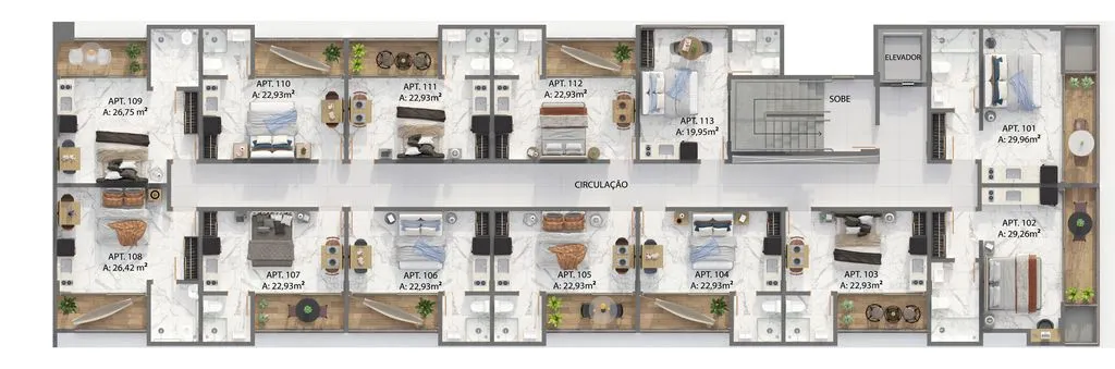 Imagem Flat beira-mar no Lauramar em Cabo Branco, ideal para casais, alto padrão e investidores com foco em alta rentabilidade.