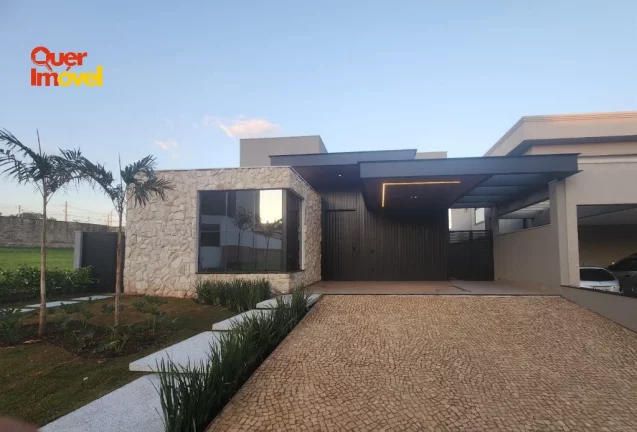 Imagem Casa em condomínio Siena: 3 quartos, 3 suítes, 2 salas, 4 banheiros, 4 vagas de garagem, 250m² - Ribeirão Preto-SP. Quer imóvel Negócios Imobiliários!