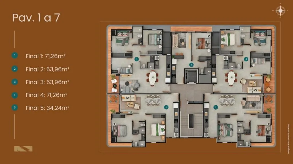 Imagem Flat à venda, 34 m² por R$ 358.998,00 - Bessa - João Pessoa/PB