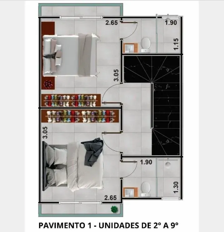 Imagem Casa de Condomínio com 2 Quartos à Venda, 98 m² em Marapé - Santos