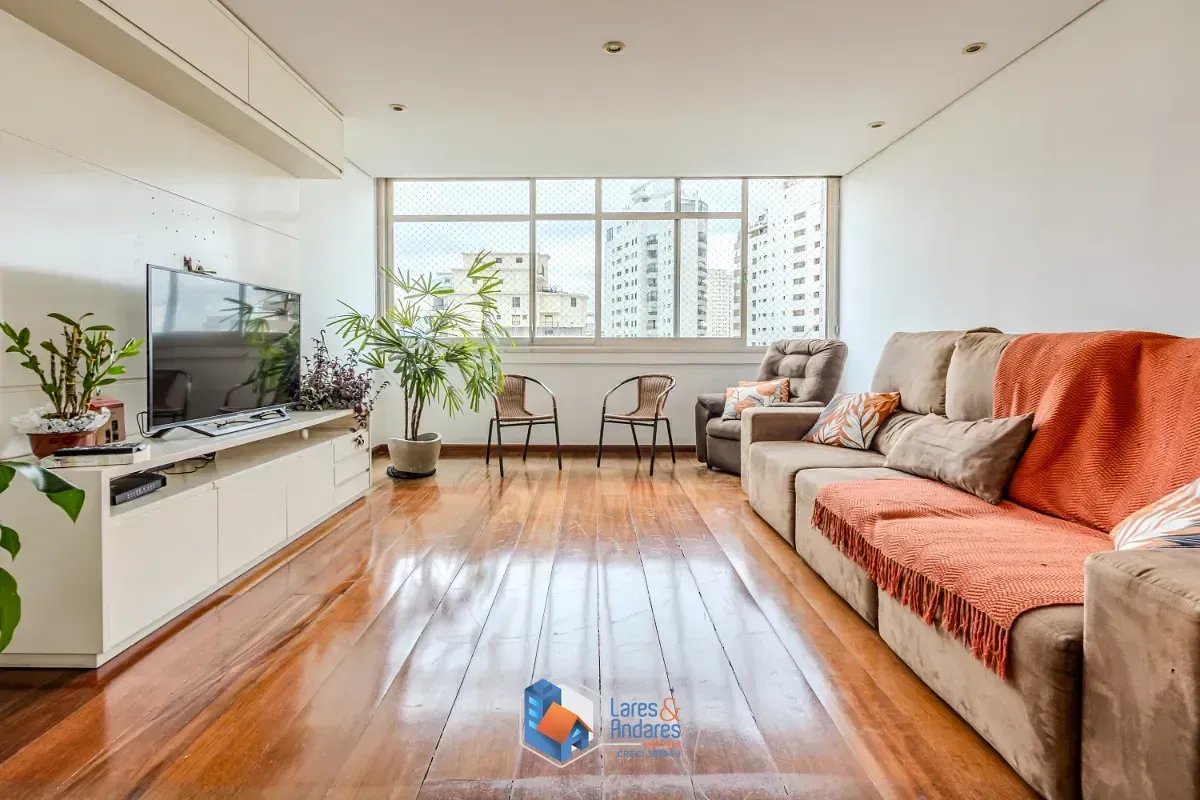 Foto do imóvel Apartamento para venda em Santa Cecília com 3 quartos, sendo 2 suítes, 126m² em Rua Doutor Veiga Filho