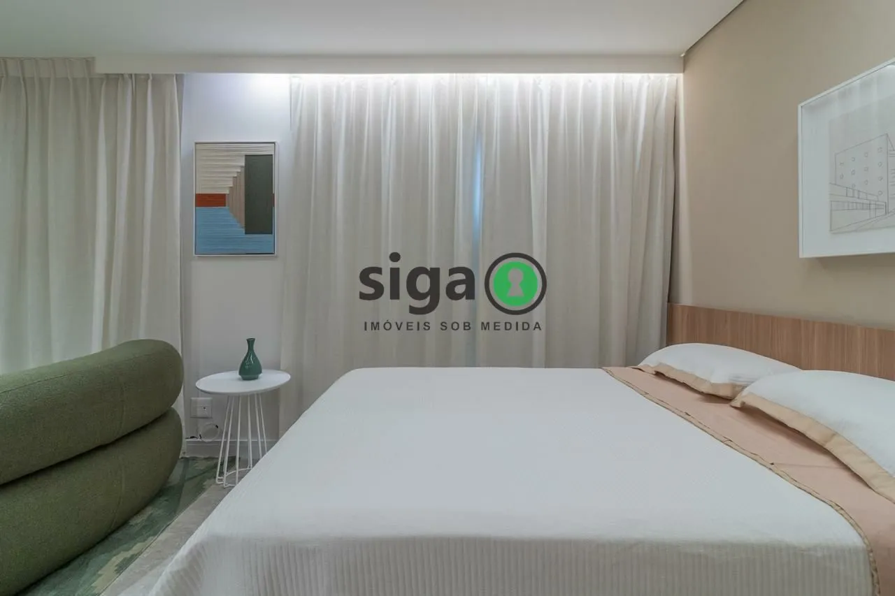 Imagem Apartamento 38m² mobiliado para locação localizado no Jardins/SP