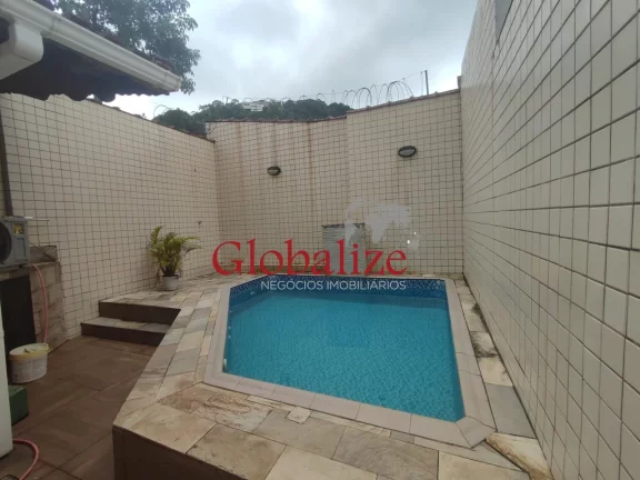 Foto do imóvel Sobrado duplex com 3 dormitórios, piscina, espaço gourmet e churrasqueira no bairro Campo Grande em Santos por R$ 1.060.000,00