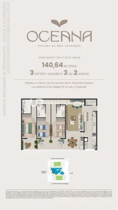 Imagem Lançamento Oceana Riviera de São Lourenço - Construtora Sobloco