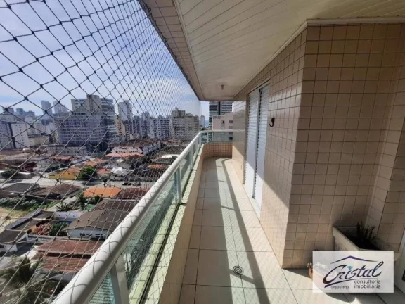Imagem Apartamento com 3 dormitórios à venda, 107 m² por R$ 650.000,00 - Guilhermina - Praia Grande/SP