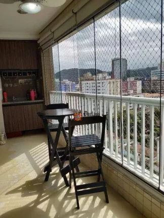 Imagem Apartamento com 3 dormitórios à venda, 93 m² por R$ 850.000 - Encruzilhada - Santos/SP