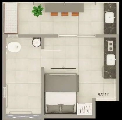 Imagem Flat para alugar, 26 m² por R$ 2.650,00/mês - Jardim Oceania - João Pessoa/PB
