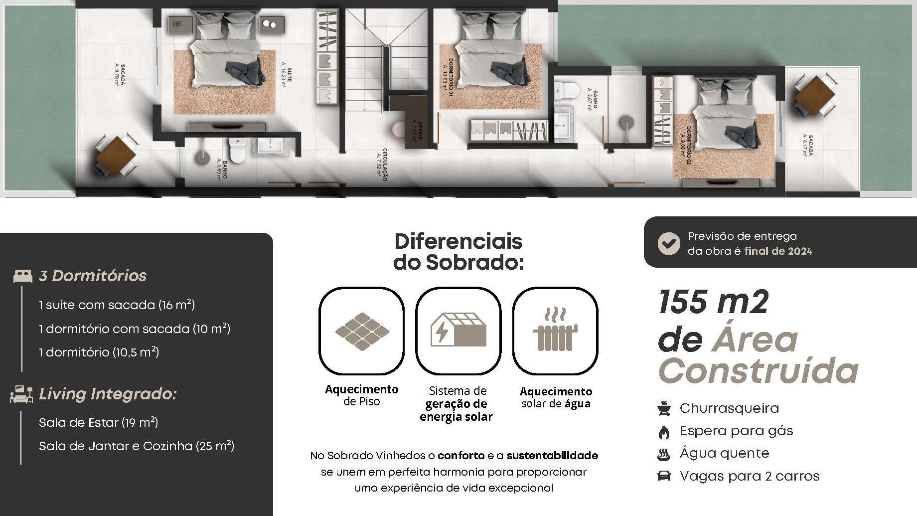 Imagem Casa à venda em Caxias do Sul, Vinhedos, com 3 quartos, 155m2