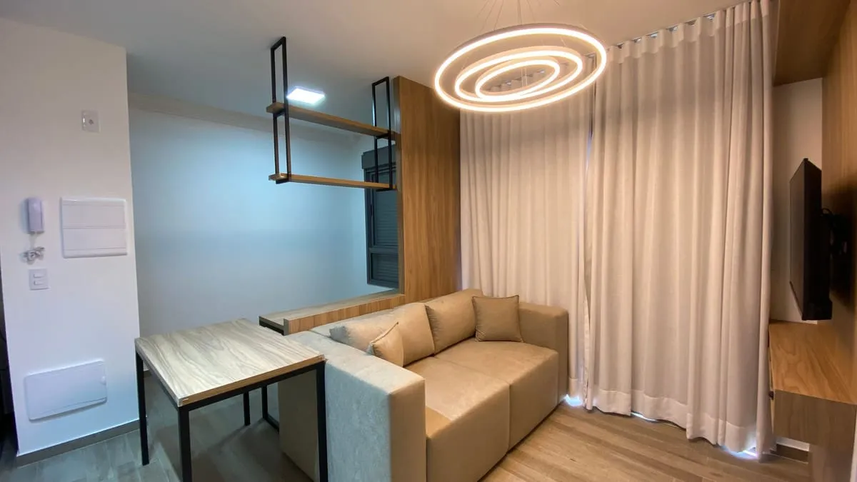 Imagem Apartamento com 1 Quarto para alugar, 37m² - Santo Amaro