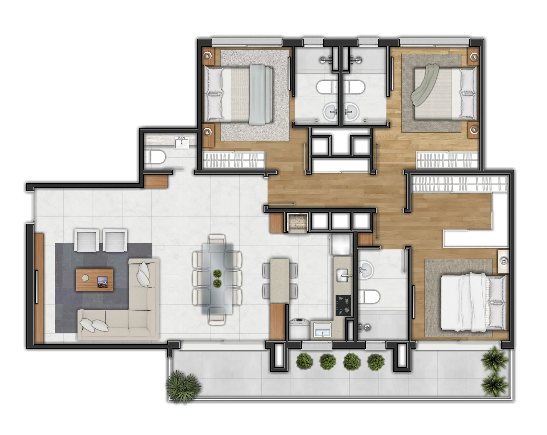 Imagem Apartamento à venda em Canela, Centro , com 1 quarto, 112.24m2