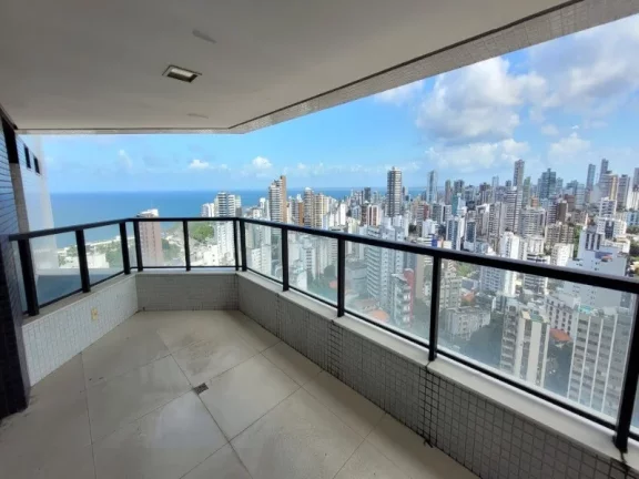 Imagem MANSÃO MONT SAINT MICHEL - 4 SUITES COM 275,09m² PRIVATIVOS - 04 VAGAS - VISTA MAR - ANDAR ALTO - NO PONTO MAIS NOBRE DE ONDINA por R$ 3.100.000,00