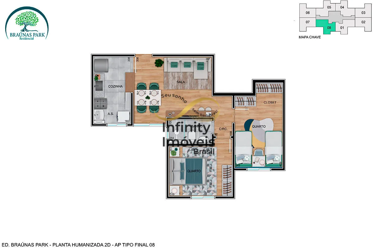 Imagem RESIDENCIALBRAUNAS PARK - Apartamento à venda no bairro Braúnas - Contagem/MG