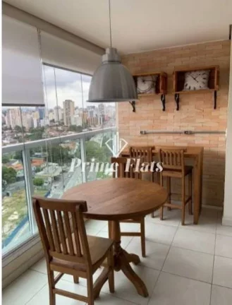 Foto do imóvel Flat disponível para venda no Condomínio Cosmopolitan High Garden com 33m², 1 dormitório e 1 vaga em Avenida Santo Amaro