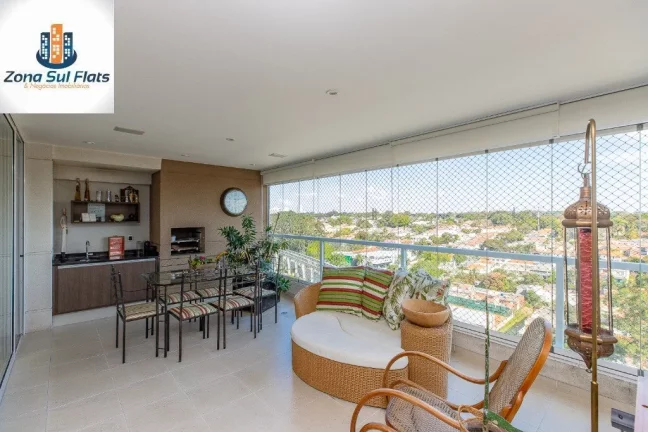 Imagem Apartamento Alto Padrão à Venda No Campo Belo Com 3 Suítes e 3 Vagas - Varanda Gourmet