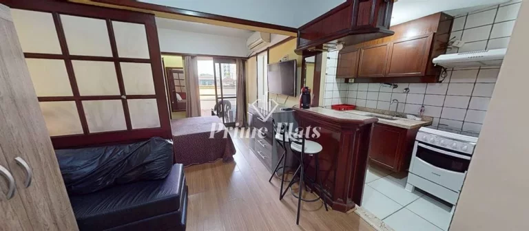 Imagem Flat disponível para locação no Champs Elysees, com 25m², 1 dormitório e 1 vaga