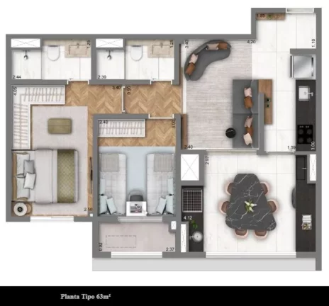 Imagem LIVING ADDRESS ALTO DO IPIRANGA - CYRELA - Apto de 63m², à 400m da Estação Alto do Ipiranga!