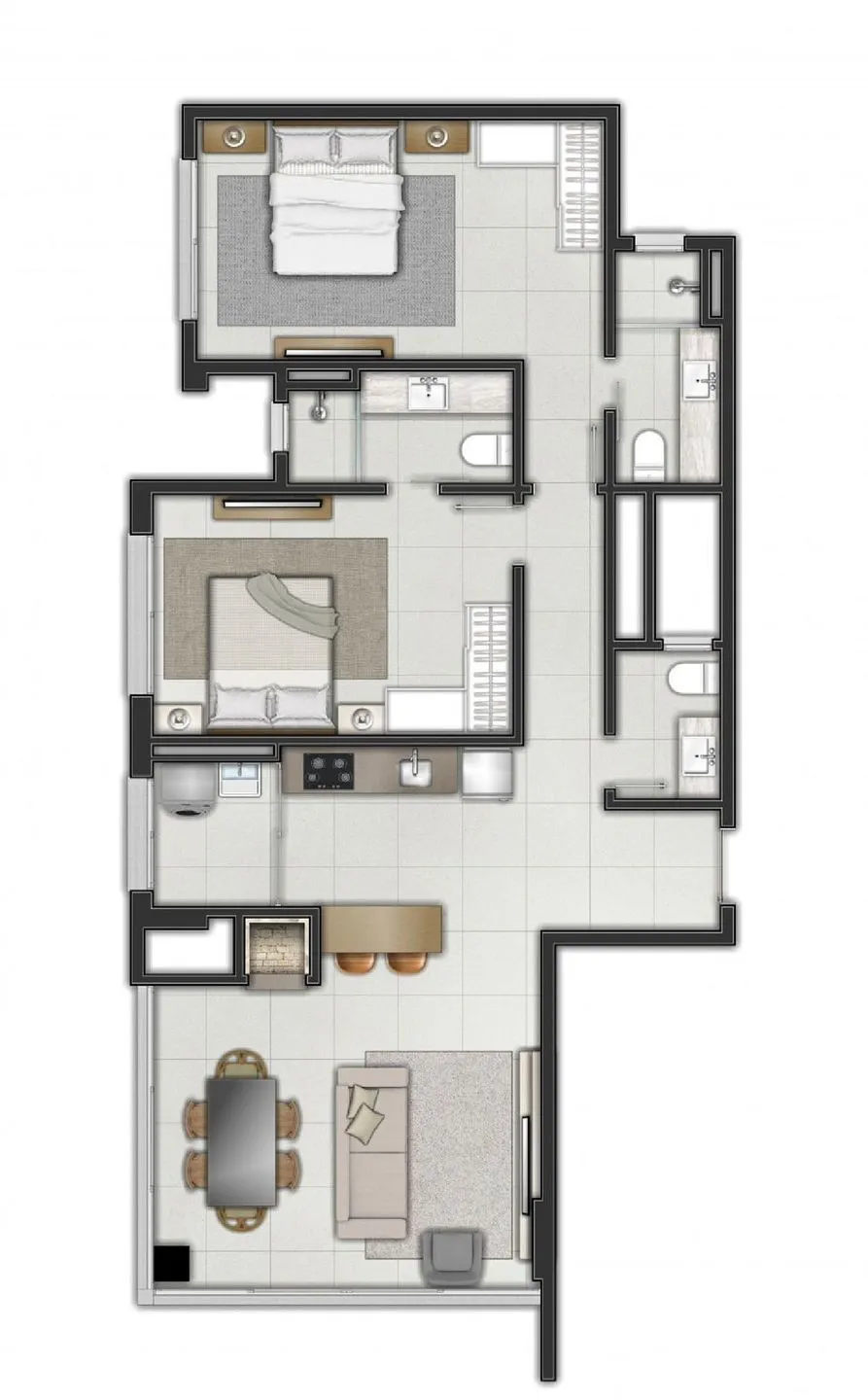 Imagem Apartamento à venda em Torres, Praia Grande, com 2 quartos, 97.02m2