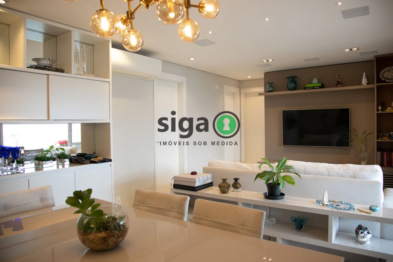 Imagem Apartamento 3 Suítes | Varanda Gourmet com Churrasqueira | Andar Alto | 124 m² | 2 Vagas, Depósito