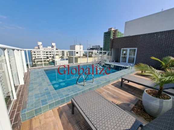 Foto do imóvel Apartamento à venda com 82m², 2 suites, varanda com Grill, piscina, vaga demarcada por R$875.000,00 na Ponta da Praia em Santos