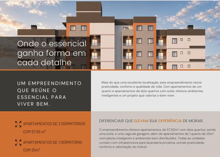 Imagem Apartamento para Venda em Curitiba, Bacacheri, 1 dormitório, 1 suíte, 1 banheiro