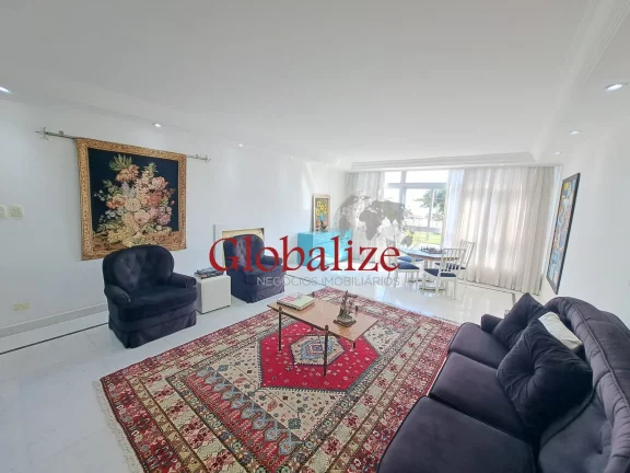 Imagem Apartameno à venda com 210m², 3 quartos, 2 suítes, 2 vagas, frente mar por R$2.700.000,00 no Boqueirão em Santos