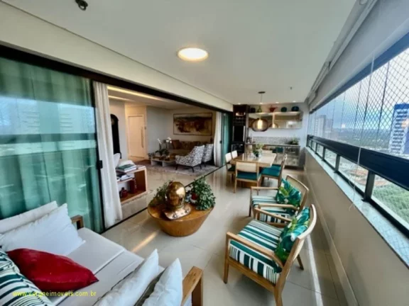 Imagem Apartamento Alto Padrão com Vista Mar ? 4 Suítes em Patamares | 198m² | Varanda Gourmet | 3 Vagas