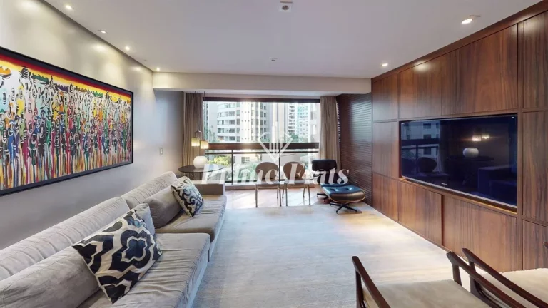 Imagem Flat disponível para locação no The Sutton House com 120m², 3 dormitórios e 2 vagas de garagem
