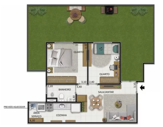 Imagem APARTAMENTO RESIDENCIAL em Rio de Janeiro - RJ, Santíssimo