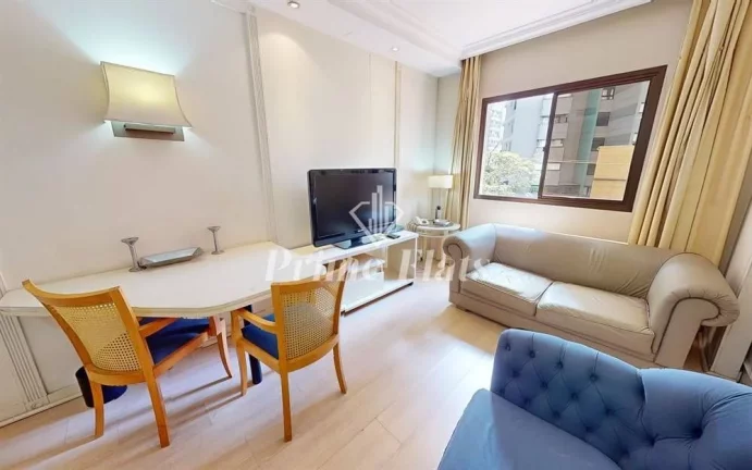 Foto do imóvel Flat disponível para venda no The World Hotels na Vila Olímpia, com 30m², 1 dormitório e 1 vaga em Rua Gomes de Carvalho