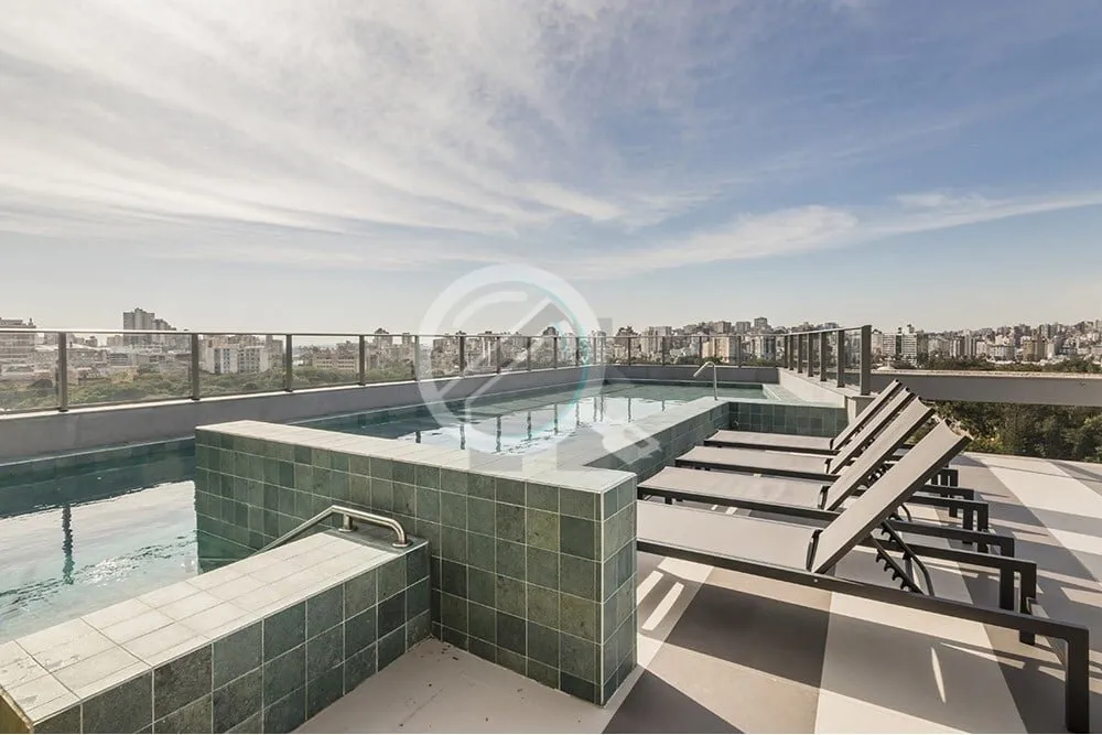 Imagem Estúdio na Cidade Baixa, novo, em andar alto com vista panorâmica definitiva, dormitório integrad...