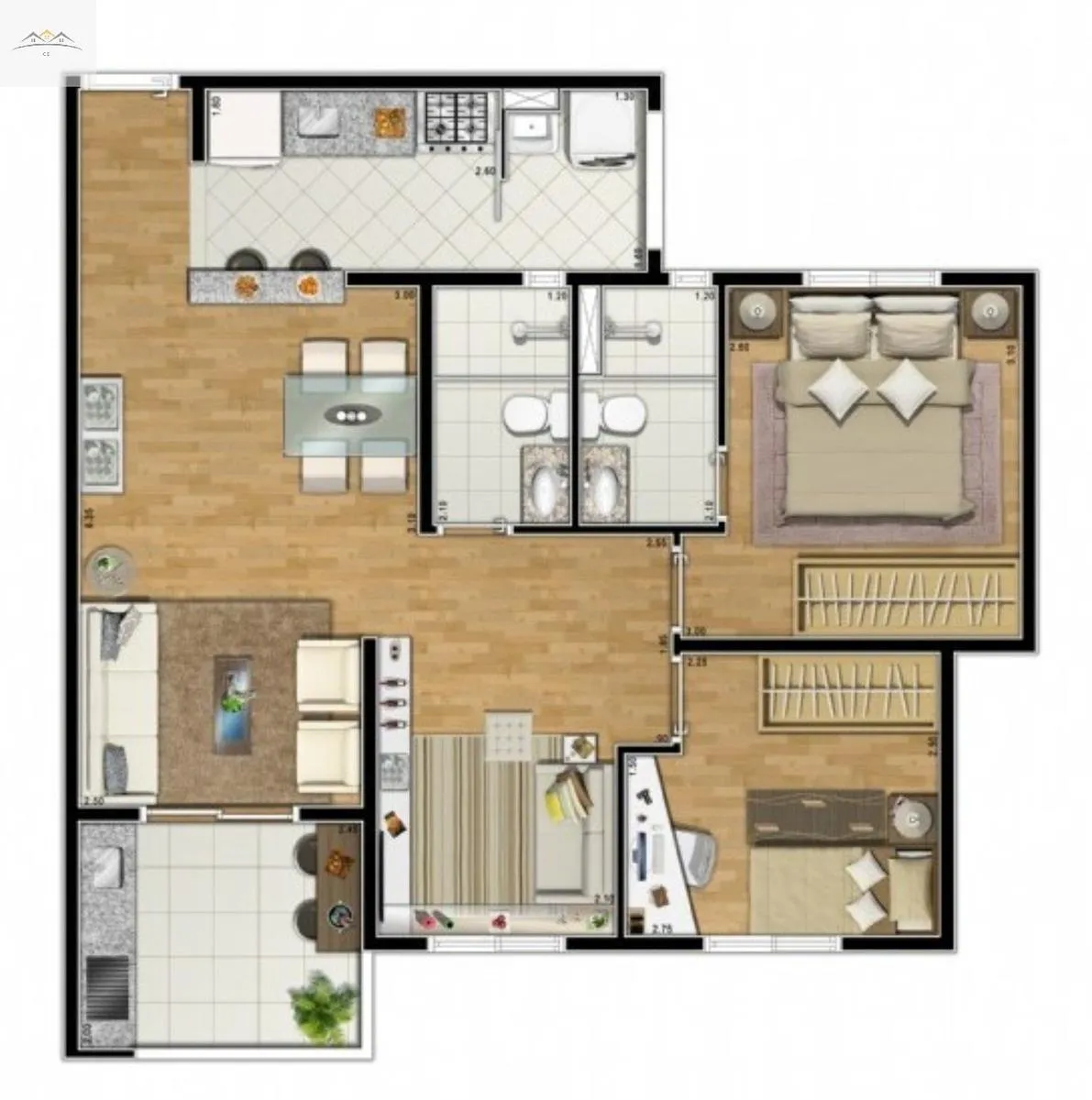 Imagem APARTAMENTO RESIDENCIAL em Santo André - São Paulo, Vila Curuçá