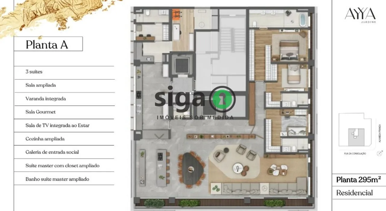 Imagem Apartamento para venda no Jardins 4 Suítes, São Paulo - SP