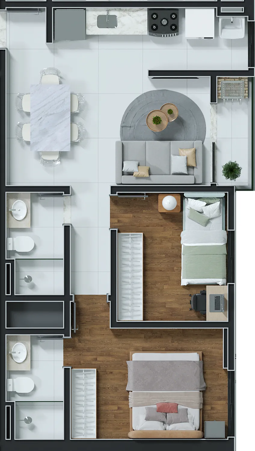 Imagem Apartamento à venda no bairro Jardim Ipê - Goiânia/GO