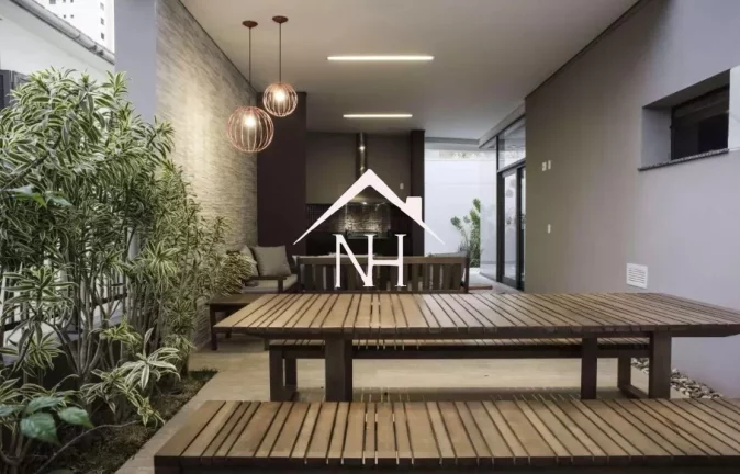 Imagem Studio de 44m com varanda envidraçada, ar condicionado, 1 vaga, área de serviço, sauna, salão de festas, piscina, deck, spa, fitness, churrasqueira