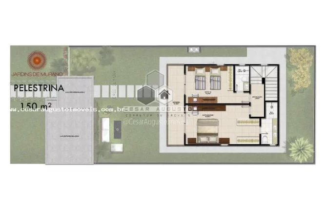 Imagem Jardins de Murano - Casas duplex em Alto Padrão no Eus?(C)bio