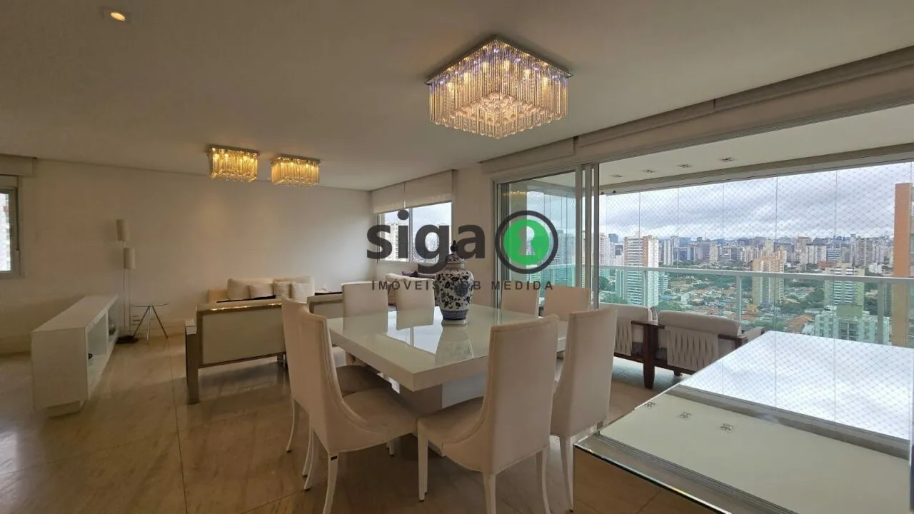 Imagem Brooklin - 198 m² - Andar Alto - 3 Suítes - Varanda Gourmet - Quadra de Tênis