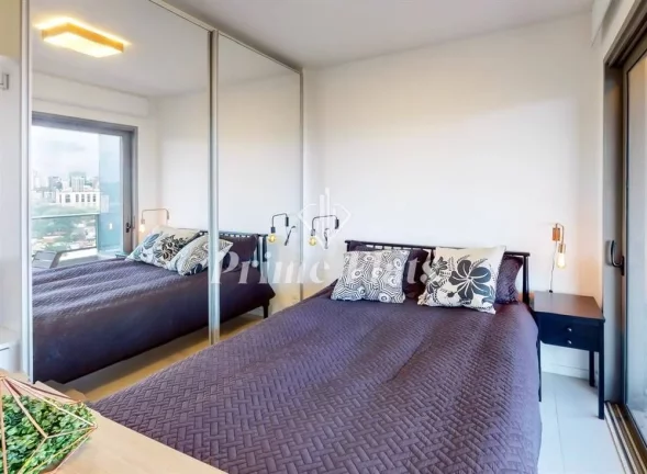 Imagem Flat disponível para locação no VHouse por JFL Living, com 48m², 1 dormitório e 1 vaga