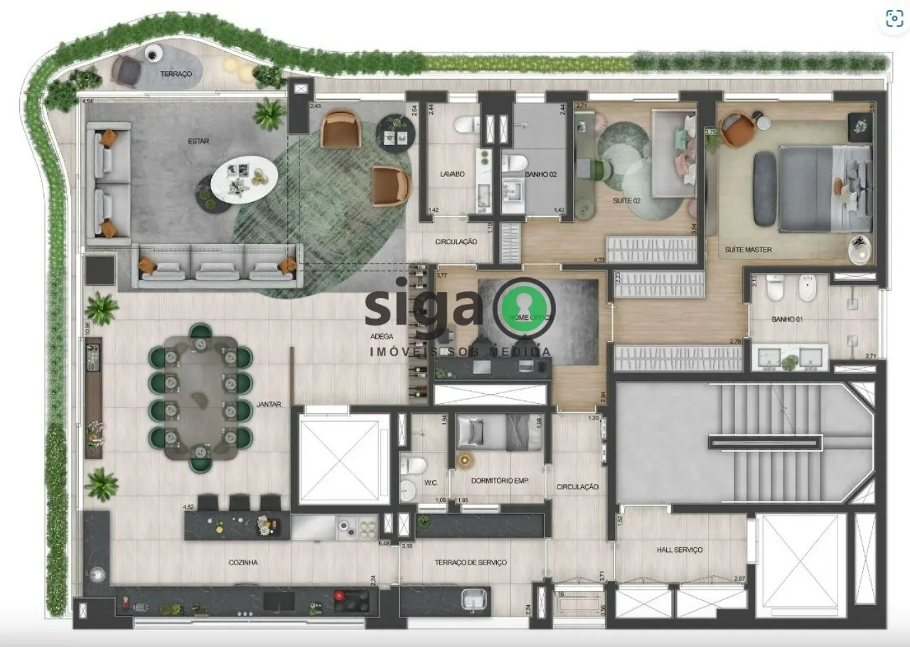 Imagem Apartamento para venda no Jardins 03 suítes, São Paulo - SP