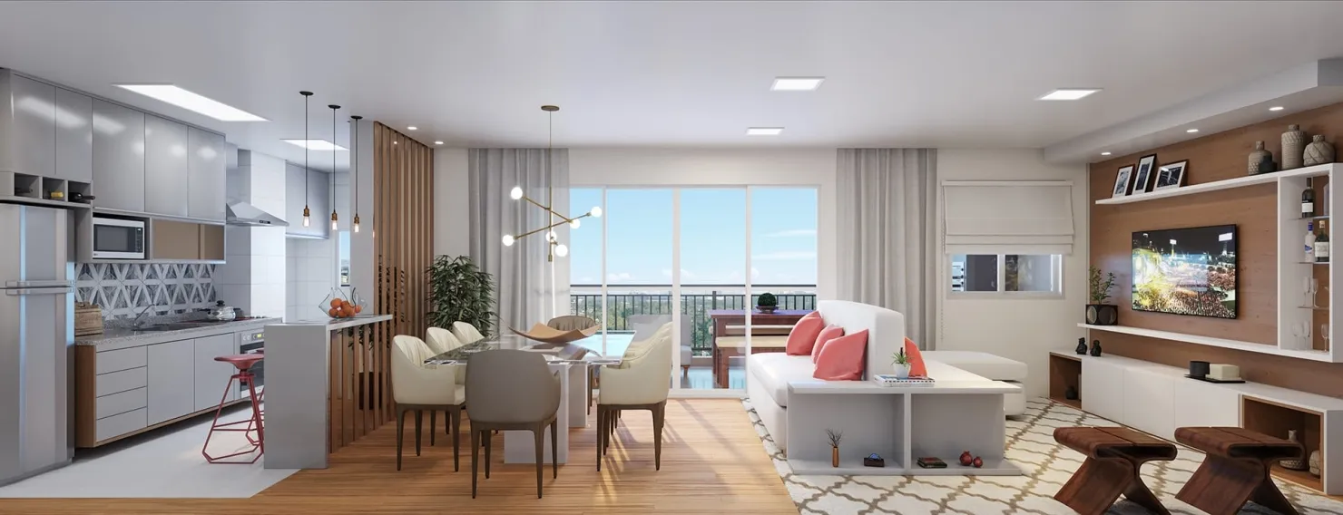 Imagem Apartamento à venda 3 Quartos, 1 Suite, 2 Vagas, 81.03M², Bosque Flamboyant, Taubaté - SP | SYRAH Residence