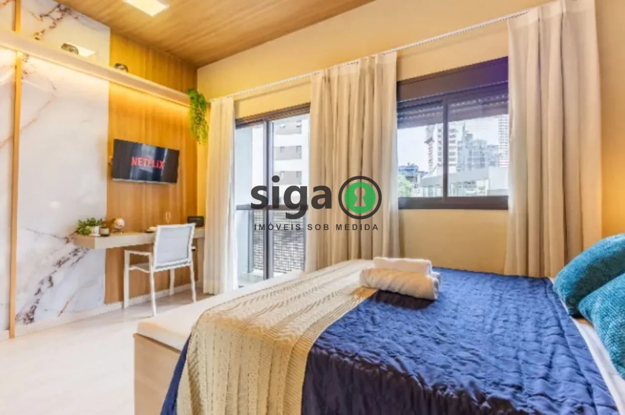 Imagem Apartamento de 27m² mobiliado à venda no Brooklin