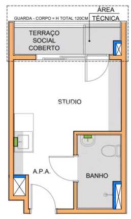 Imagem Studio NR à venda no Tatuapé.