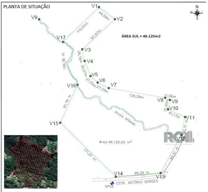 Imagem Área para Venda - 11,39ha, bairro Belém Velho